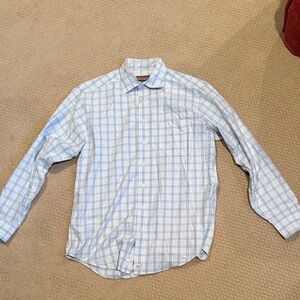 Vineyard Vines Light Blue Plaid Button Down Shirt